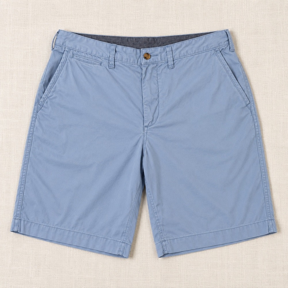 Polo Ralph Lauren Relaxed Fit Chino Shorts Mens 34 Light Blue Cotton Twill